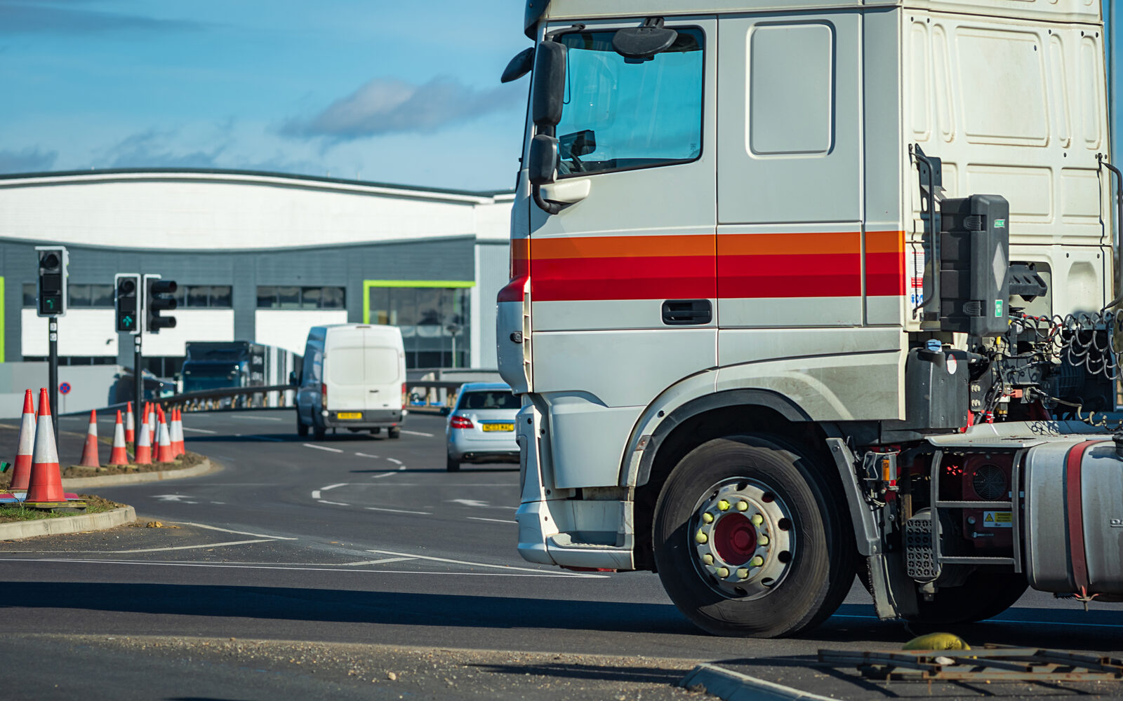 Lorries and depot yard